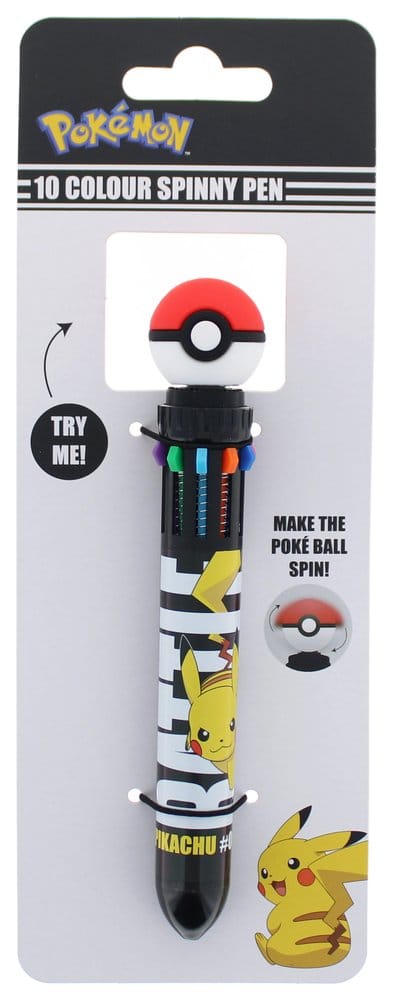 Pokémon Multi Colour Pen Spinny Pokéball Thumbs Up