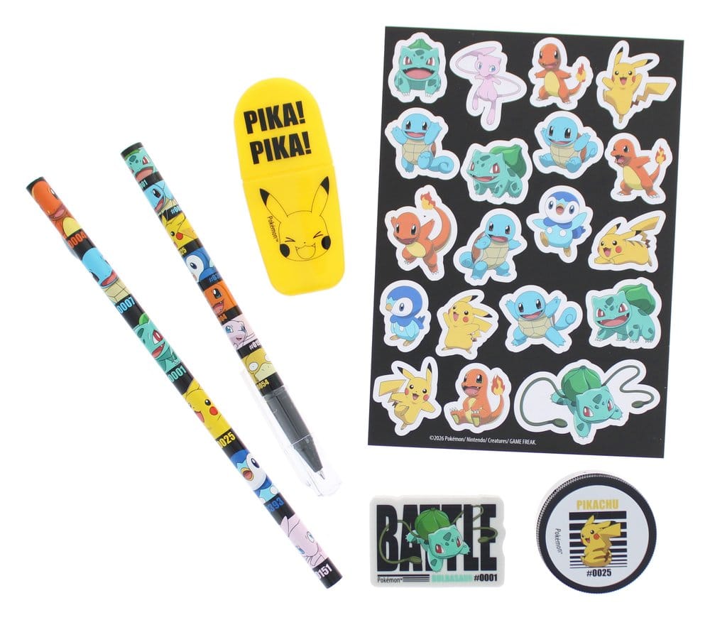 Pokémon Stationery Set 7 piece Thumbs Up