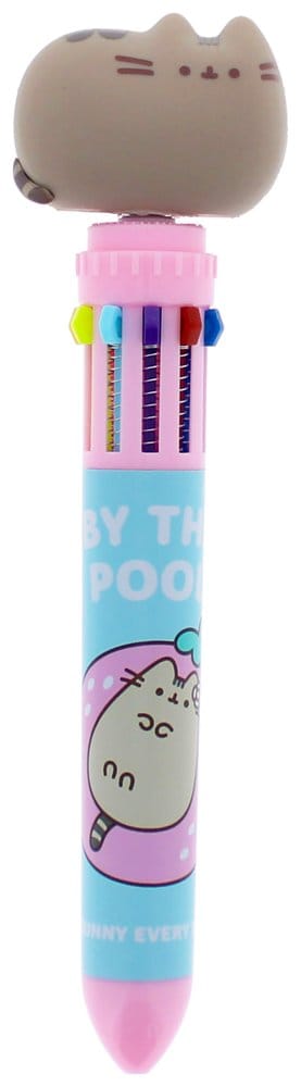 Pusheen Multi Colour Pen Spinny By The Pool Blue Thumbs Up