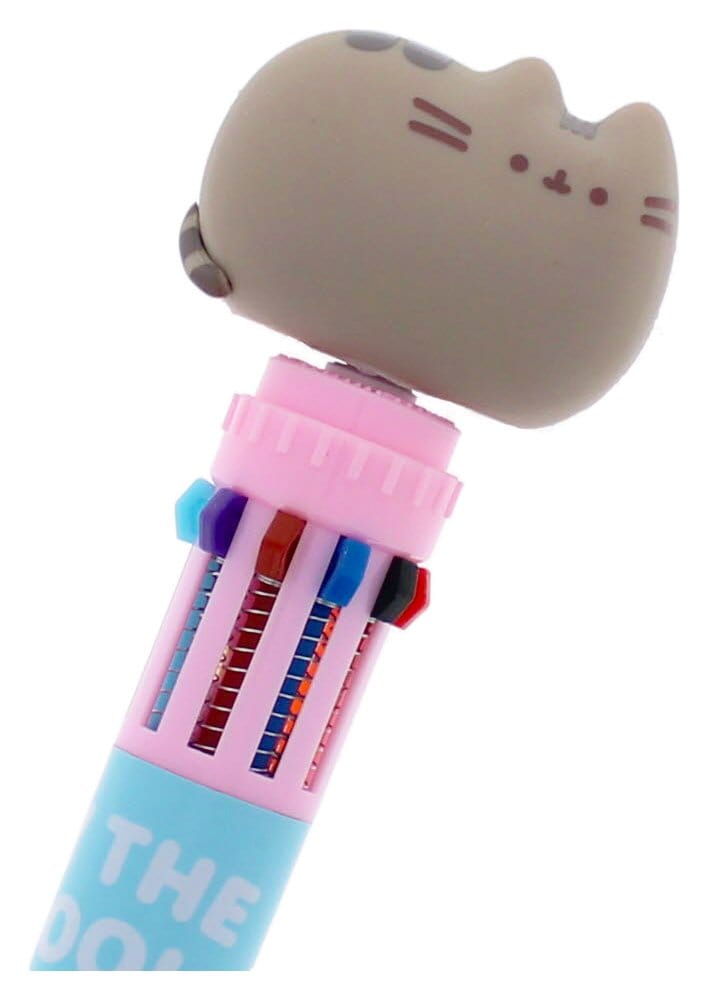 Pusheen Multi Colour Pen Spinny By The Pool Blue Thumbs Up
