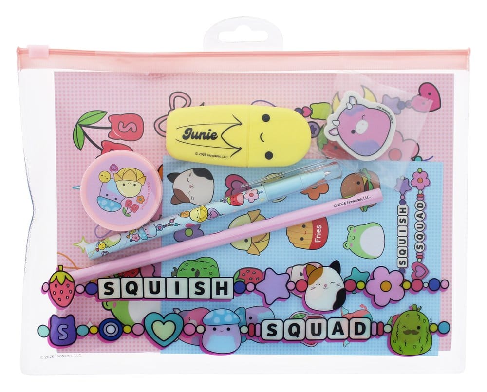 Squishmallows Stationery Set Squish Squad 7 piece Thumbs Up