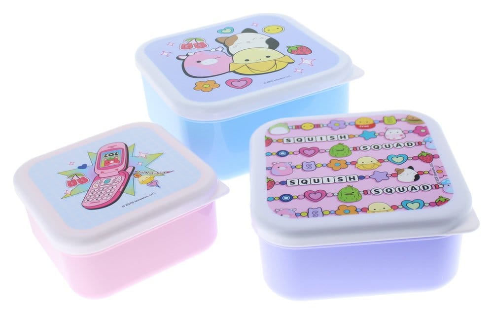 Squishmallows Snack Boxes 3 Pack Thumbs Up