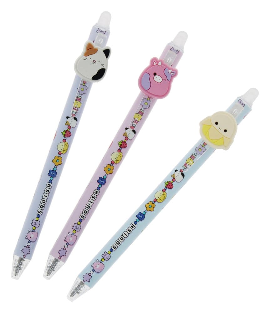 Squishmallows Erasable Gel Pen 3 Pack Thumbs Up