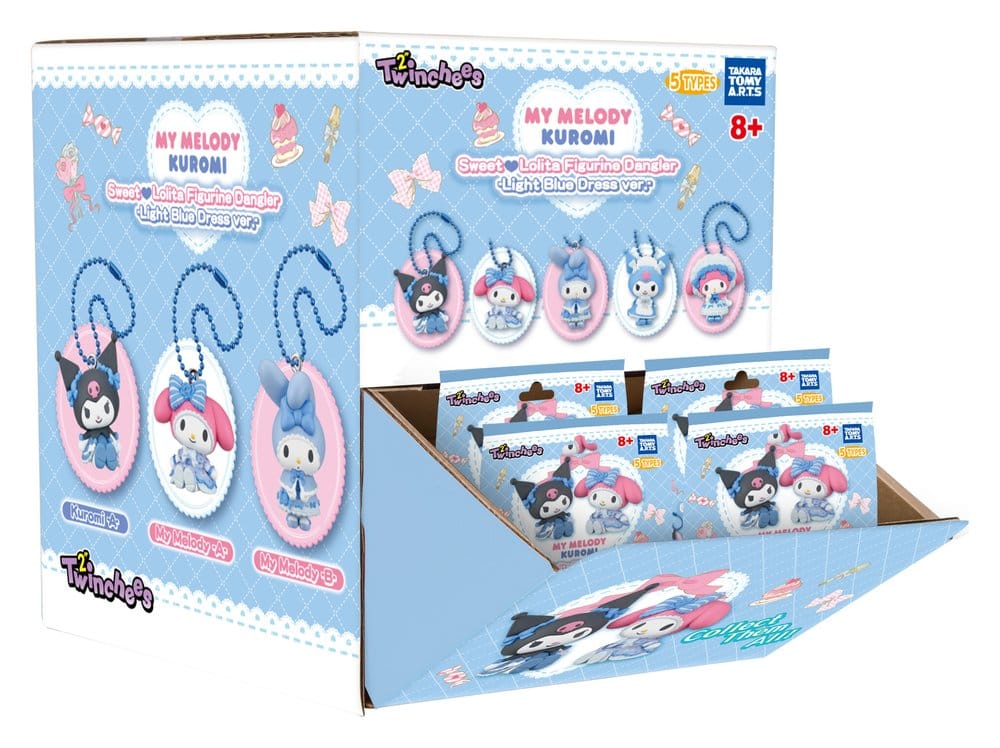 Sanrio Twinchees Mini Figures My Melody x Kuromi Sweet Lolita Blind Pack Display 24 Takara Tomy