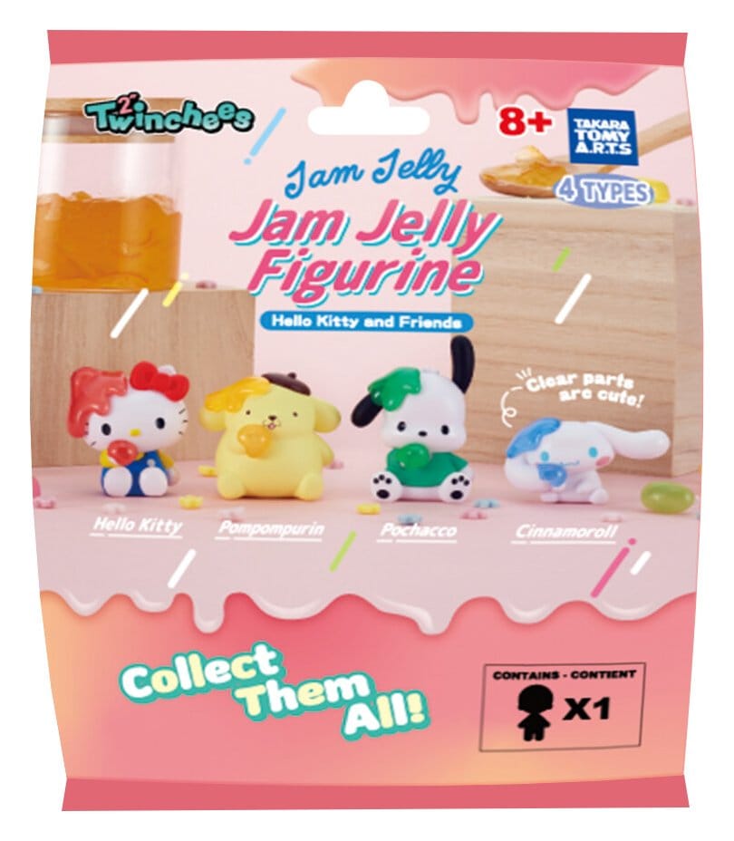 Sanrio Twinchees Mini Figures Hello Kitty & Friends Jam Jelly Blind Pack Display 24 Takara Tomy