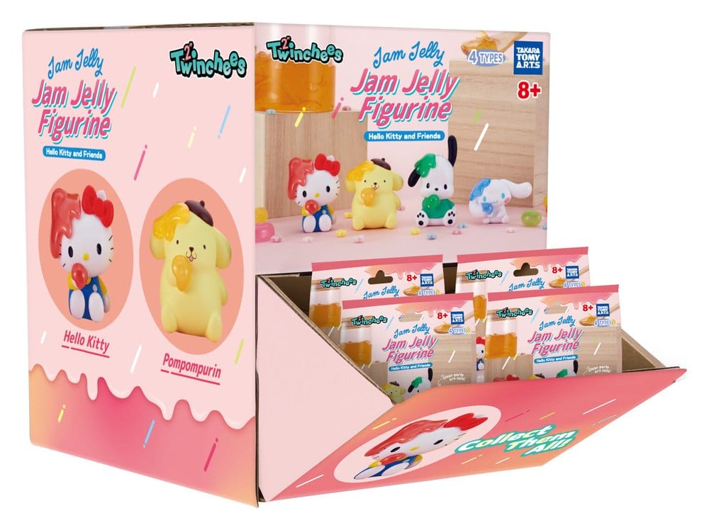 Sanrio Twinchees Mini Figures Hello Kitty & Friends Jam Jelly Blind Pack Display 24 Takara Tomy