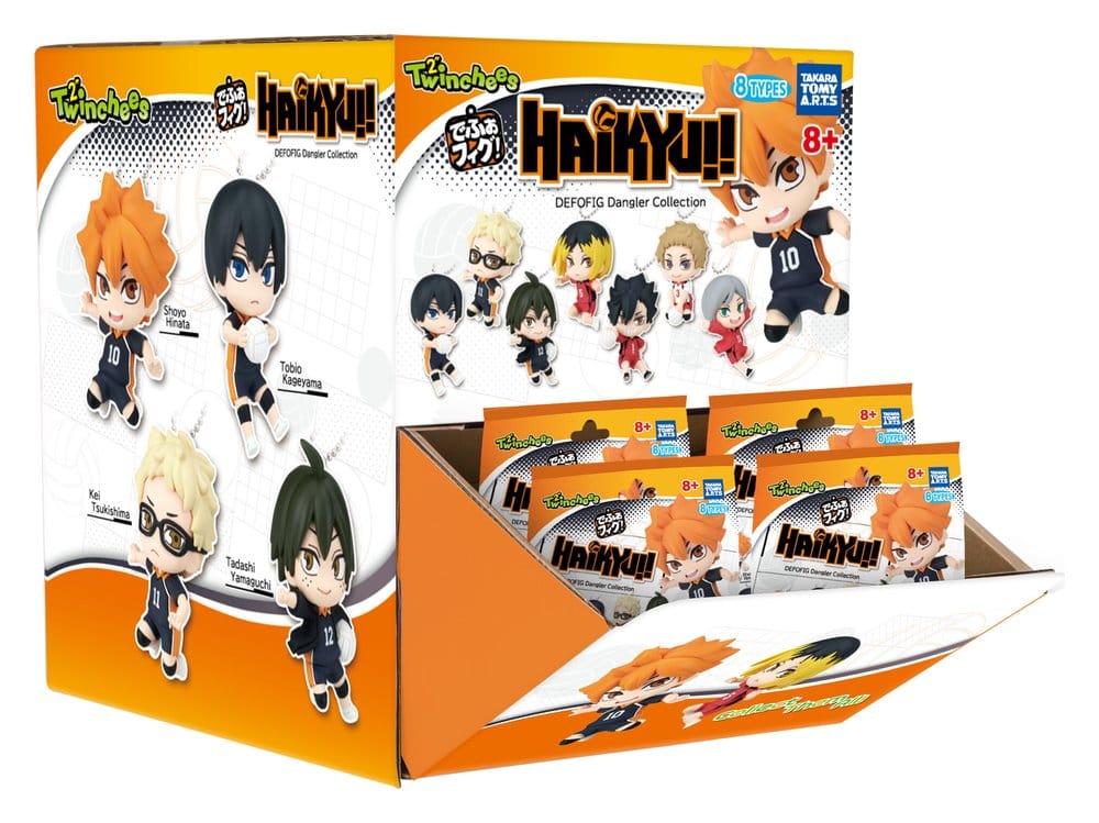 Haikyu!! Twinchees Dangler Mini Figures Defofig! Blind Pack Display 24 Takara Tomy