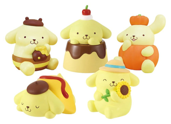 Sanrio Twinchees Mini Figures Pompompurin My Fav Color Blind Pack Display 24 Takara Tomy