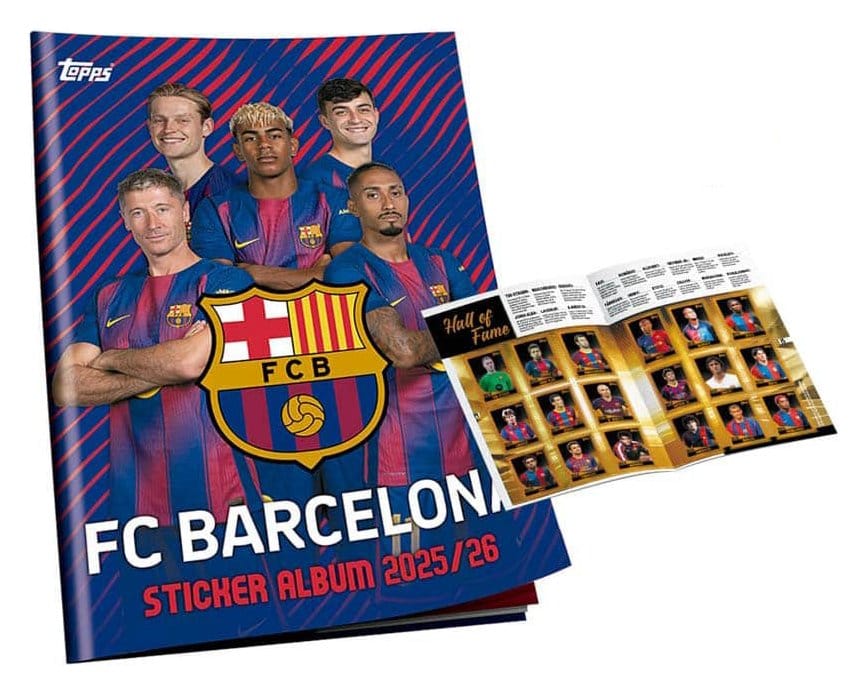 FC Barcelona 2025/26 Sticker Collection Album Set Topps/Merlin