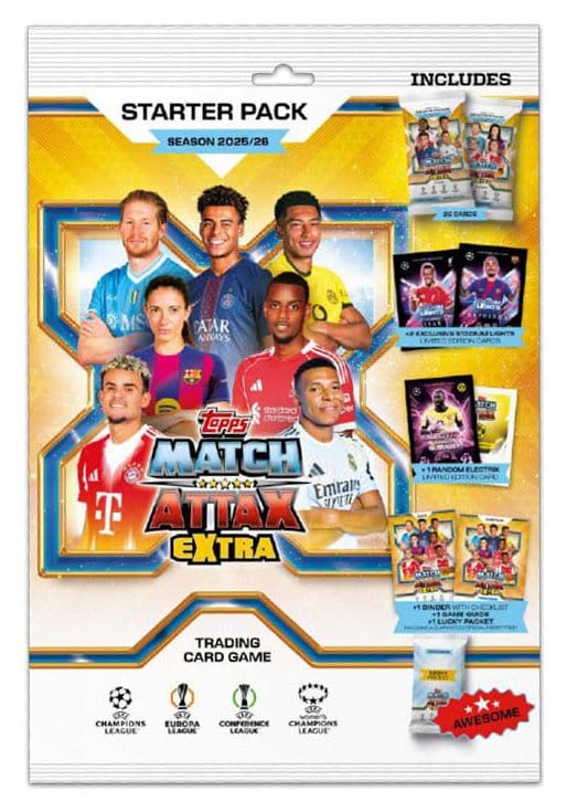 UEFA Champions League Match Attax Extra Trading Cards 2025/26 Starter Pack Topps/Merlin