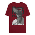 Chainsaw Man T Shirt Smile Bordeaux Size S Difuzed