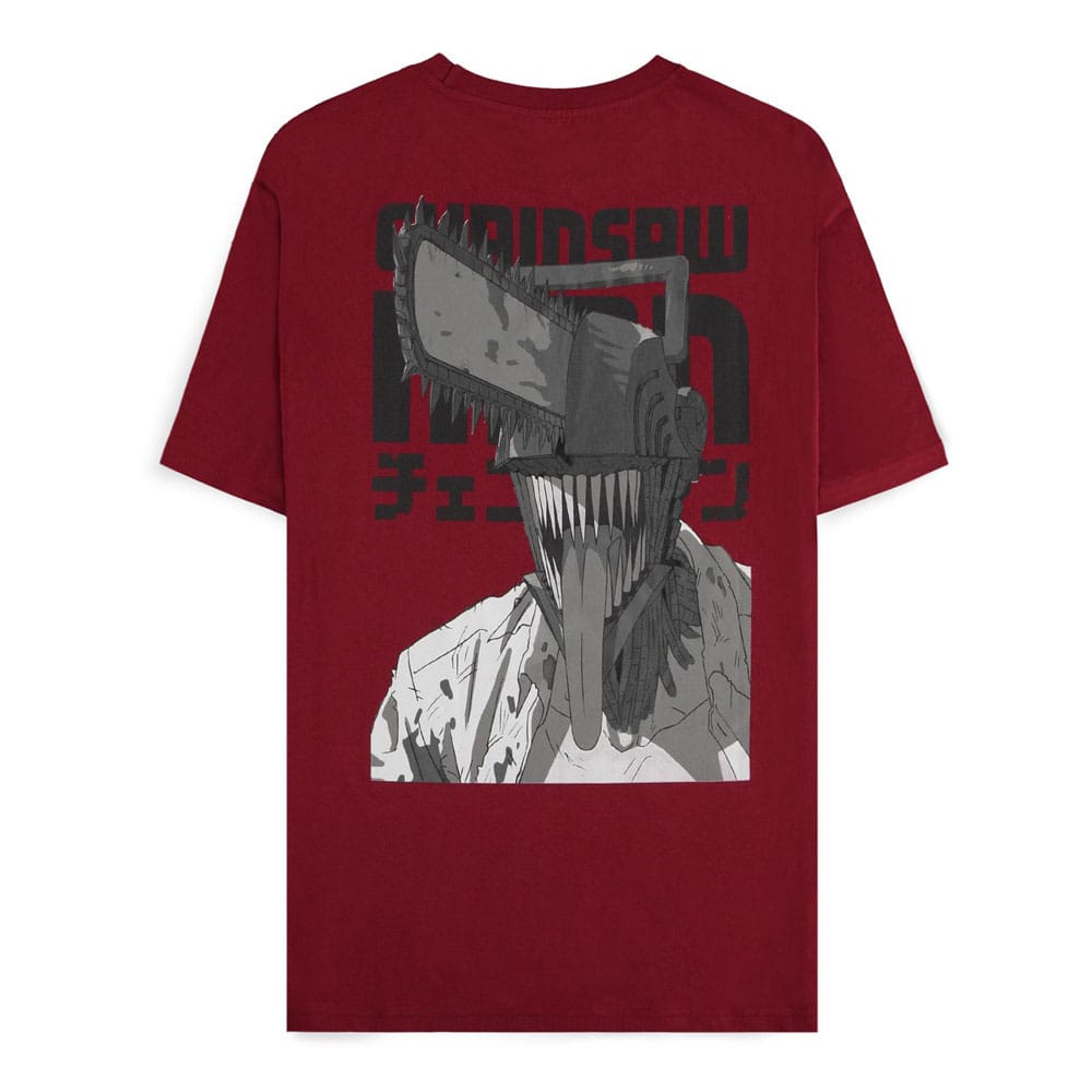 Chainsaw Man T Shirt Smile Bordeaux Size S Difuzed