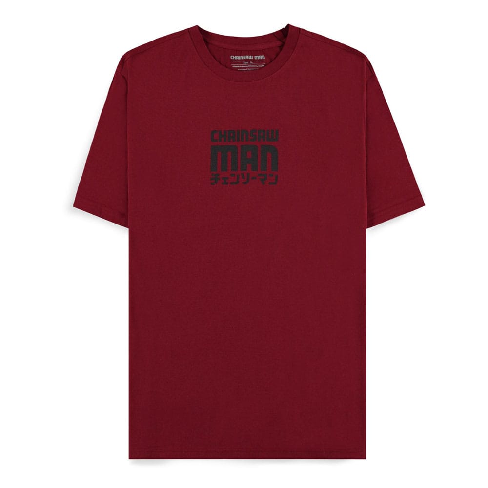 Chainsaw Man T Shirt Smile Bordeaux Size S Difuzed