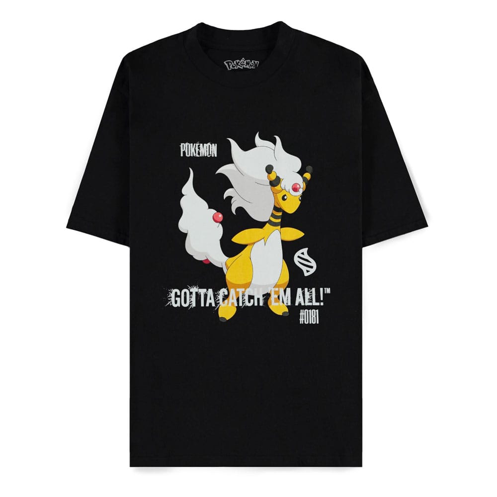 Pokémon Mega Evolutions T Shirt Mega Ampharos Gotta Catch Em All Size S Difuzed