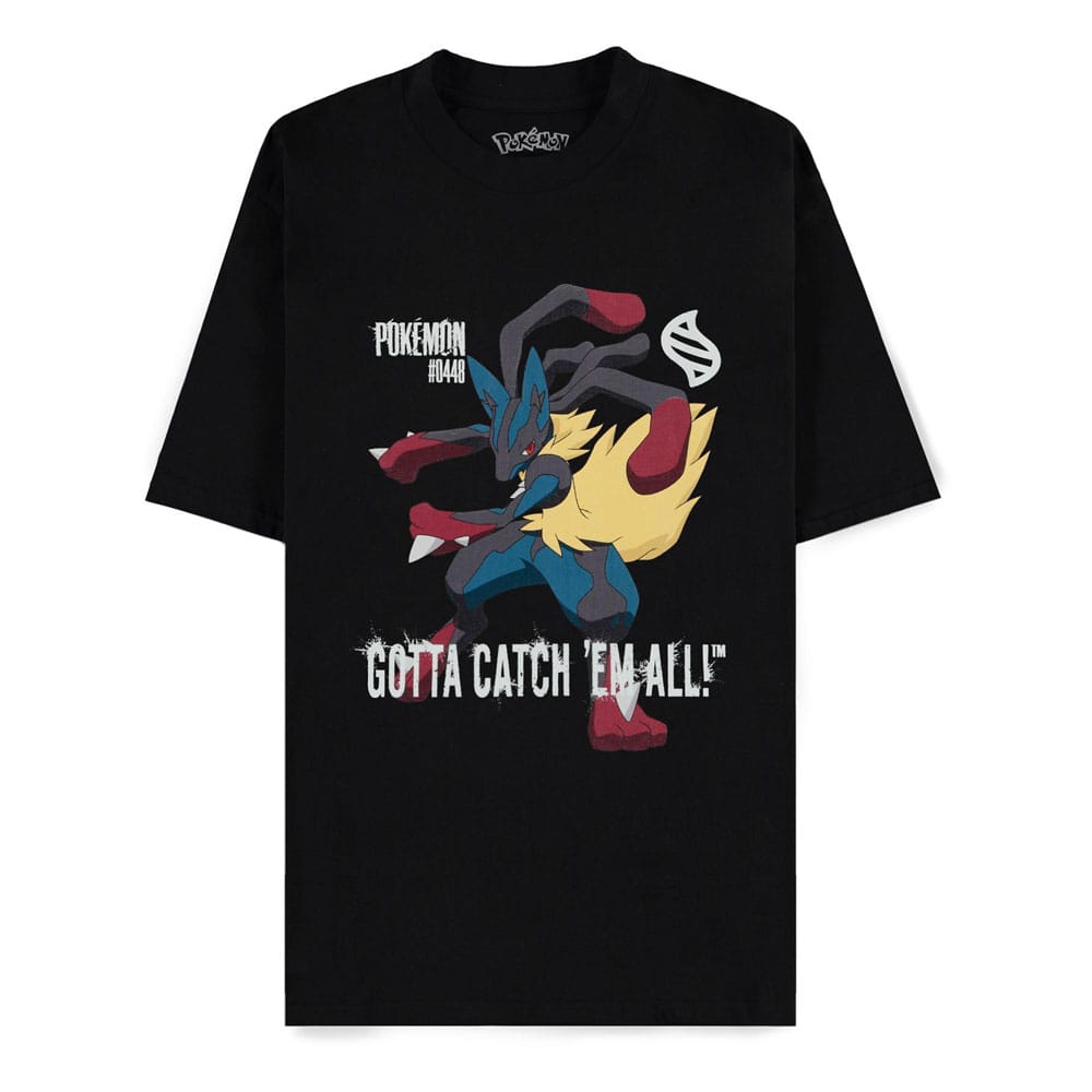 Pokémon Mega Evolutions T Shirt Mega Lucario Gotta Catch Em All Size XL Difuzed