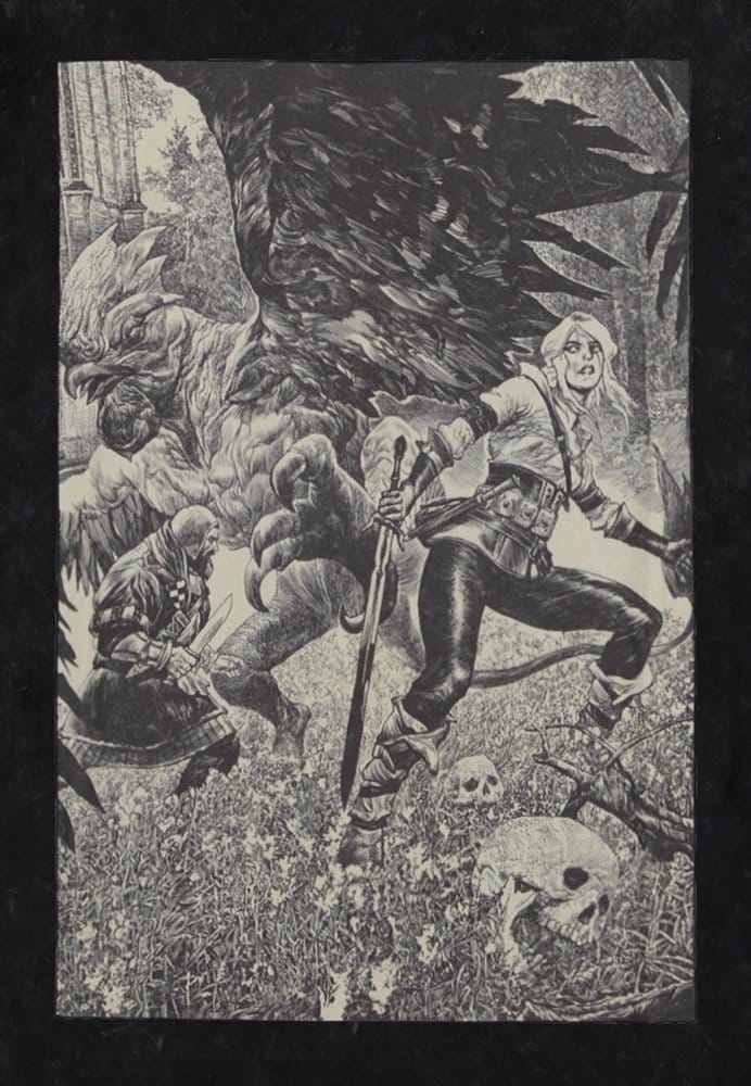 The Witcher T Shirt Ciri and the Basilisk XXL Difuzed