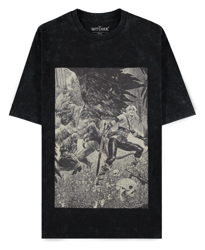 The Witcher T Shirt Ciri and the Basilisk XXL Difuzed