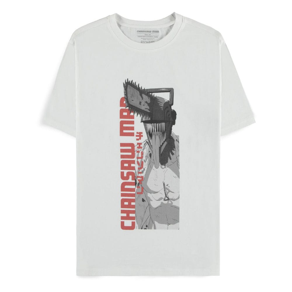 Chainsaw Man T Shirt Chainsaw Man White Size M Difuzed
