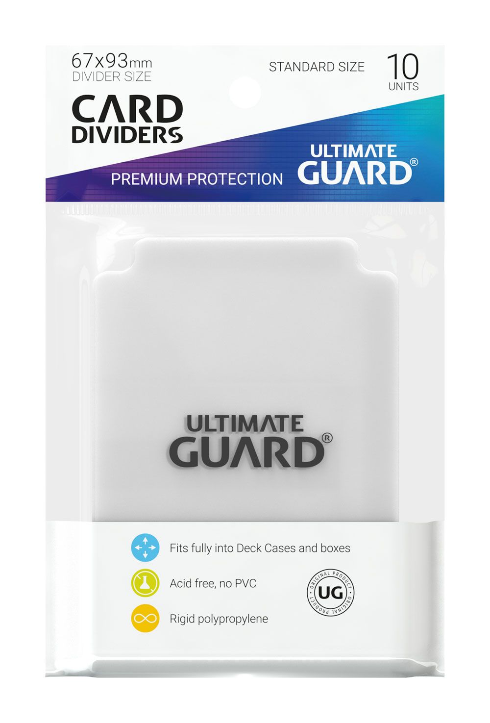 Ultimate Guard Card Dividers Standard Size 10 Transparent Ultimate Guard