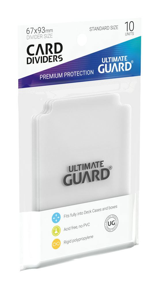 Ultimate Guard Card Dividers Standard Size 10 Transparent Ultimate Guard