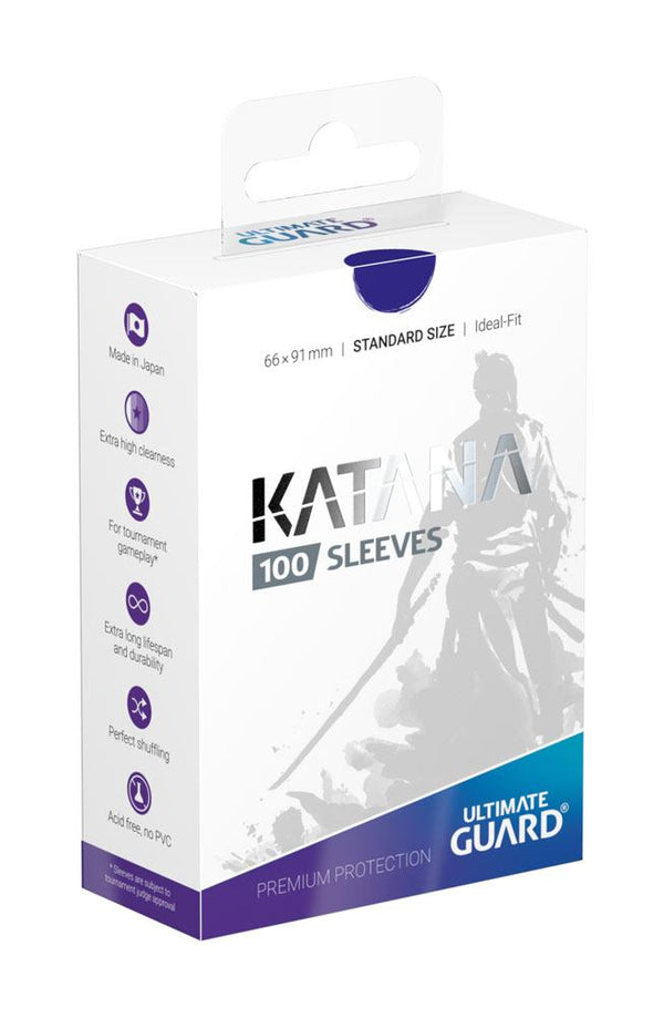 Ultimate Guard Katana Sleeves Standard Size 100 Blue Ultimate Guard