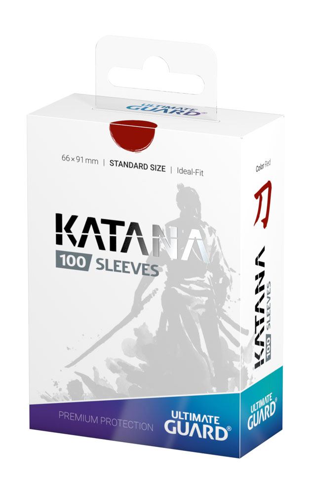 Ultimate Guard Katana Sleeves Standard Size 100 Red Ultimate Guard