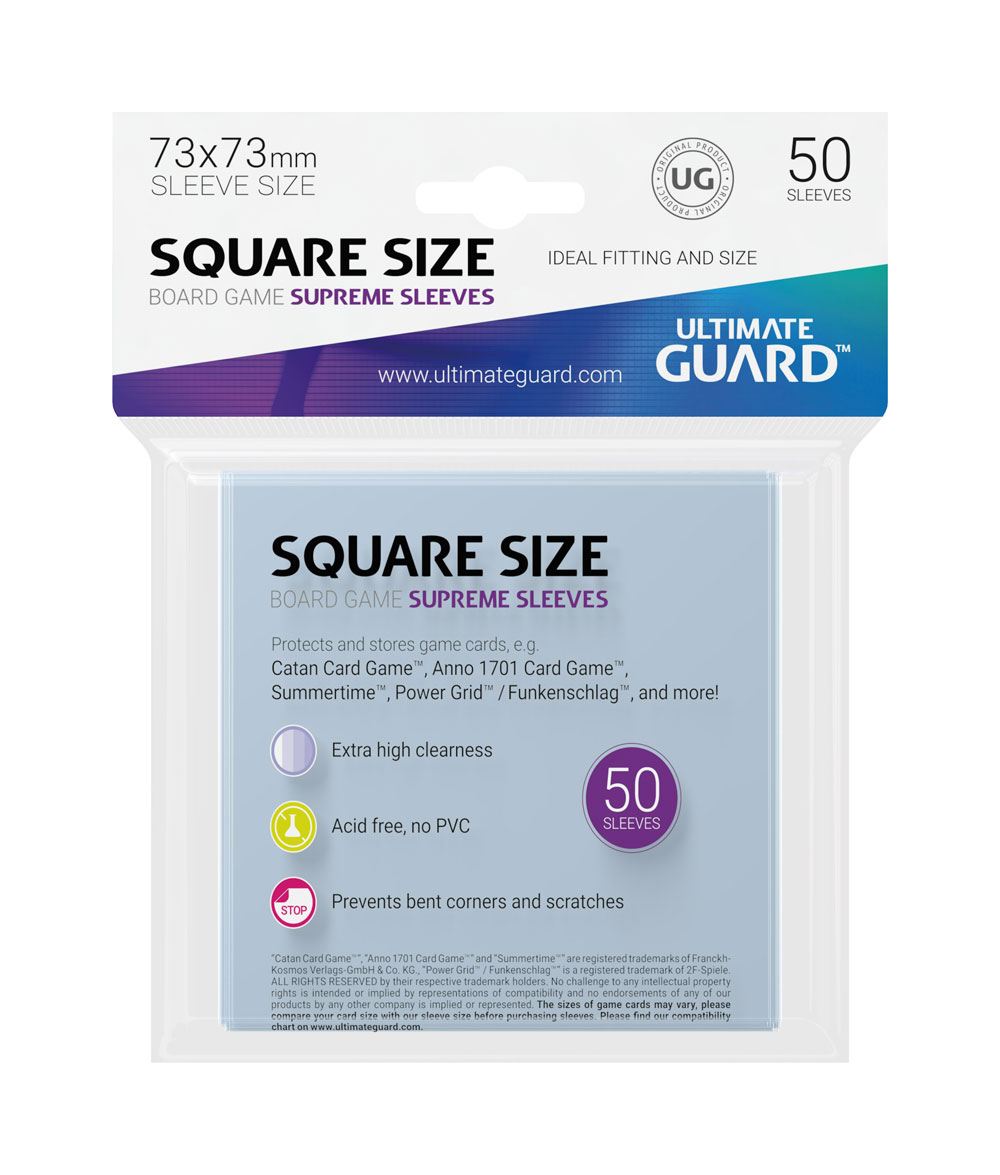 Ultimate Guard Supreme Sleeves for Board Game Cards Square 50 Ultimate Guard