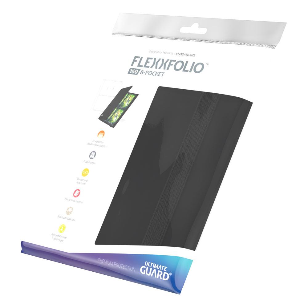 Ultimate Guard Flexxfolio 160 8 Pocket Black Ultimate Guard