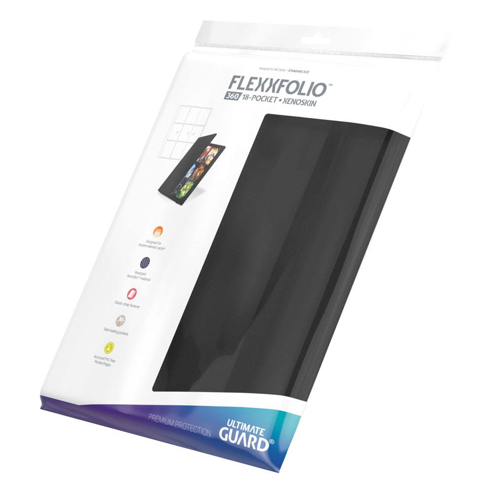 Ultimate Guard Flexxfolio 360 18 Pocket Xenoskin Black Ultimate Guard