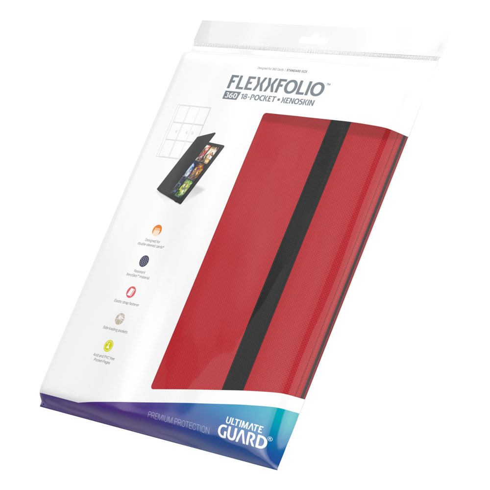 Ultimate Guard Flexxfolio 360 18 Pocket Xenoskin Red Ultimate Guard