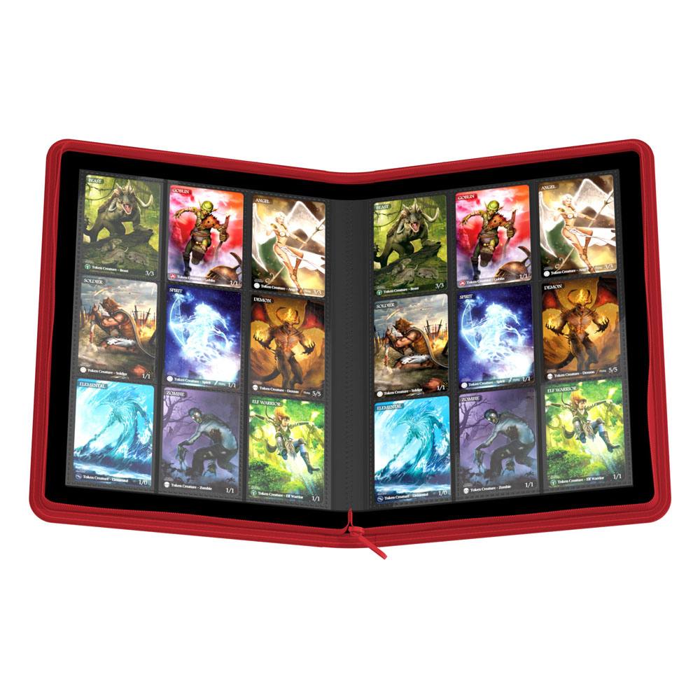 Ultimate Guard Zipfolio 360 18 Pocket Xenoskin Red Ultimate Guard