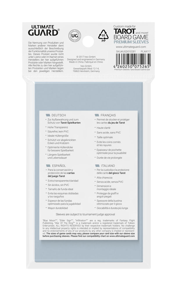 Ultimate Guard Board Game Sleeves 50 Tarot Ultimate Guard