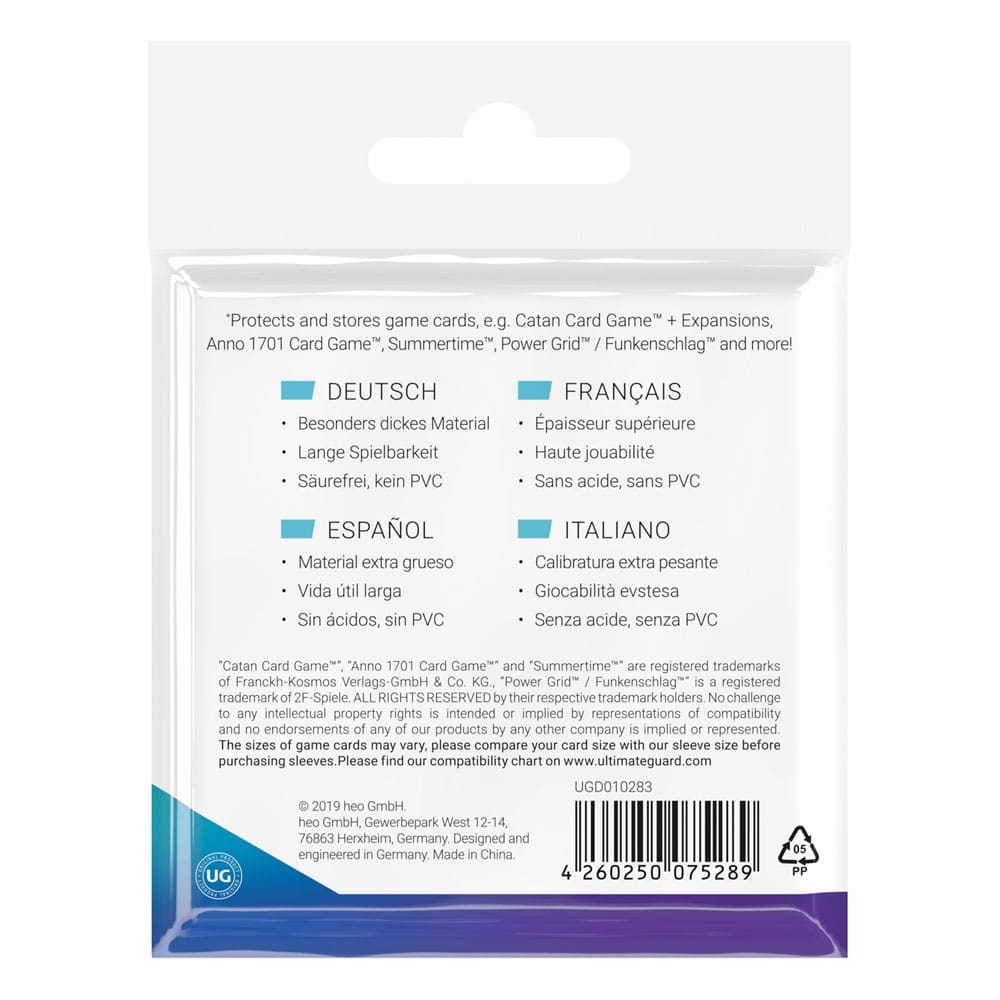 Ultimate Guard Board Game Sleeves 50 Square Ultimate Guard