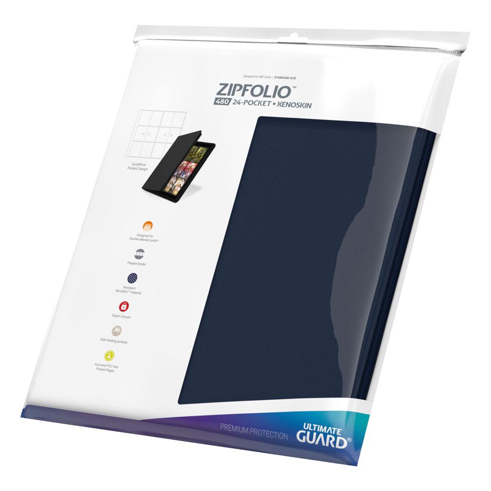 Ultimate Guard Zipfolio 480 24 Pocket Xenoskin Blue Ultimate Guard