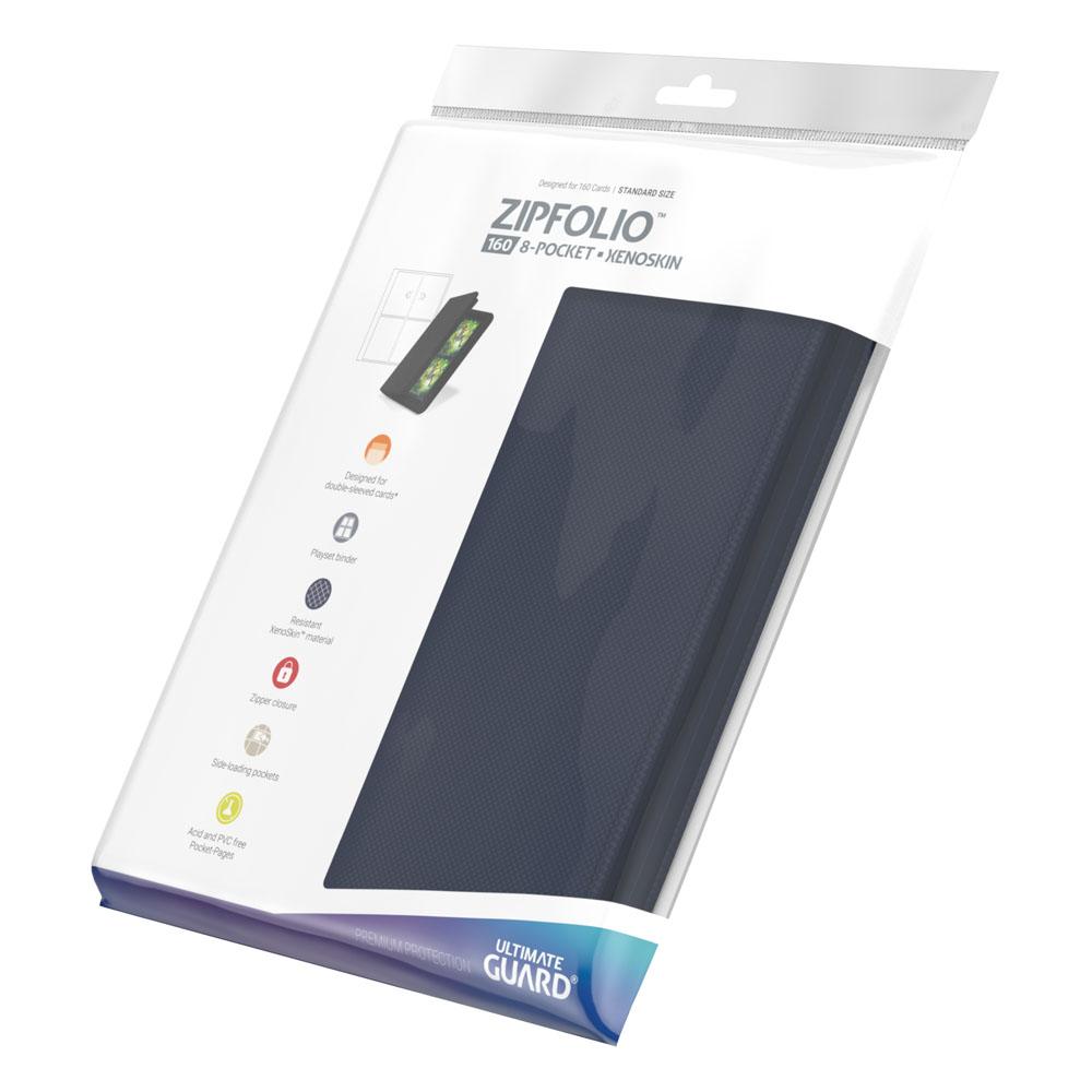 Ultimate Guard Zipfolio 160 8 Pocket Xenoskin Blue Ultimate Guard