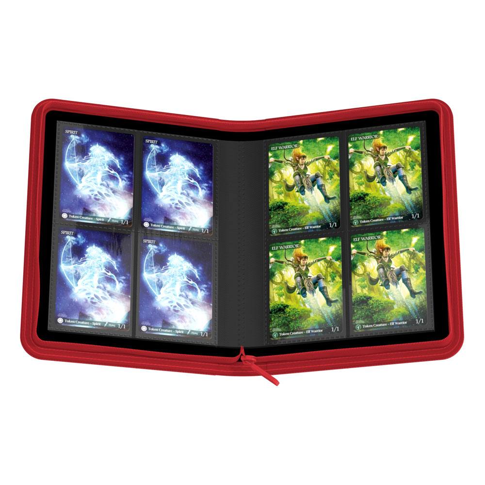 Ultimate Guard Zipfolio 160 8 Pocket Xenoskin Red Ultimate Guard