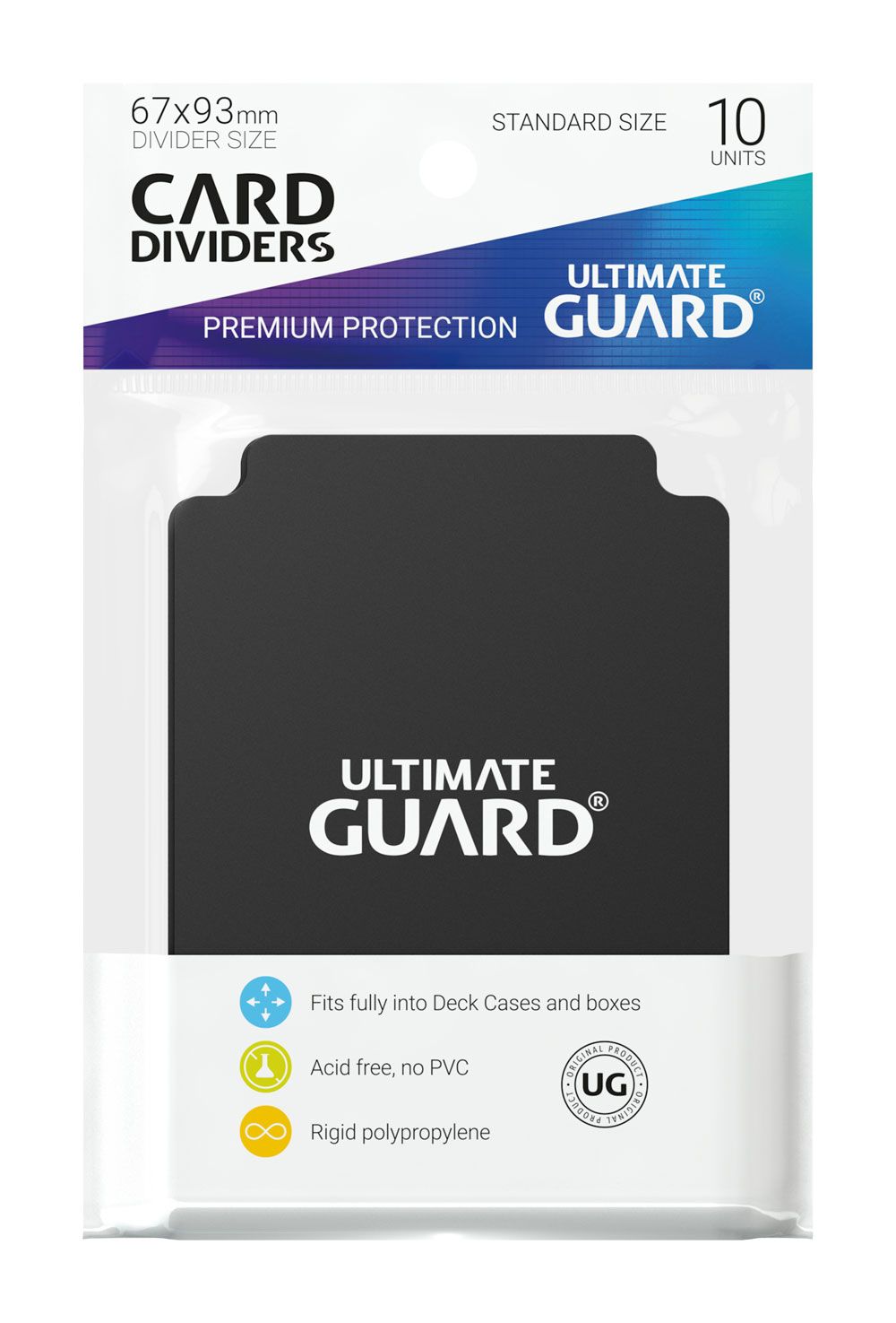 Ultimate Guard Card Dividers Standard Size 10 Black Ultimate Guard