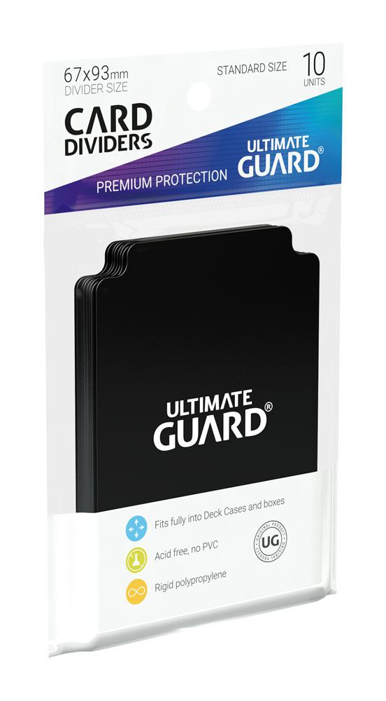 Ultimate Guard Card Dividers Standard Size 10 Black Ultimate Guard