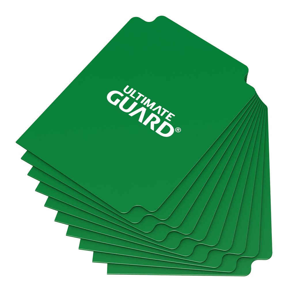 Ultimate Guard Card Dividers Standard Size 10 Green Ultimate Guard