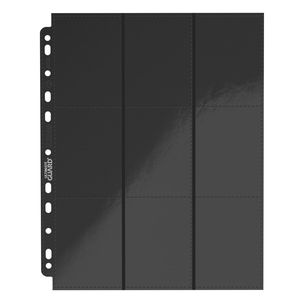 Ultimate Guard 18 Pocket Pages Side Loading 10 Black Ultimate Guard