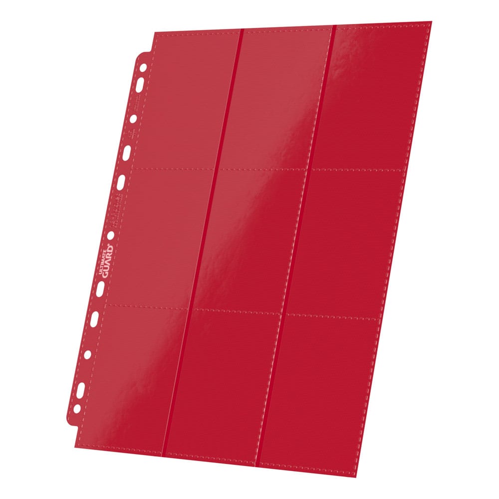 Ultimate Guard 18 Pocket Pages Side Loading 10 Red Ultimate Guard