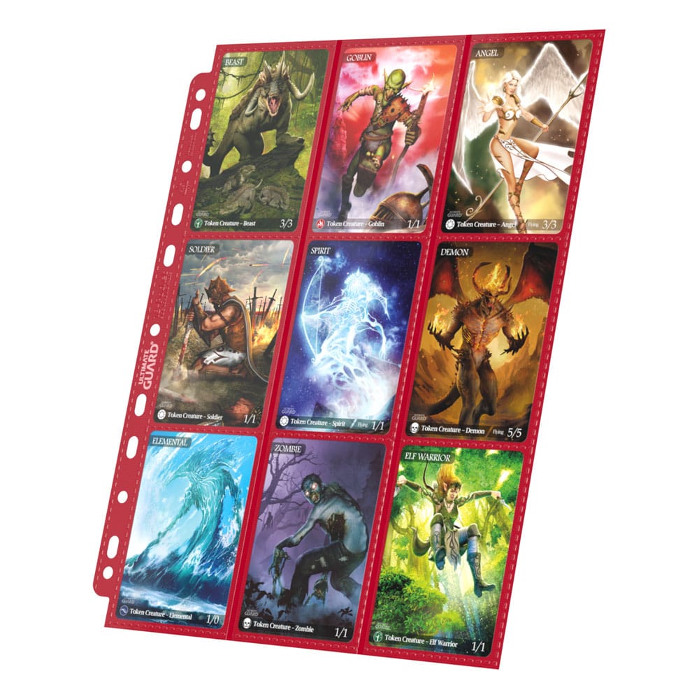 Ultimate Guard 18 Pocket Pages Side Loading 10 Red Ultimate Guard