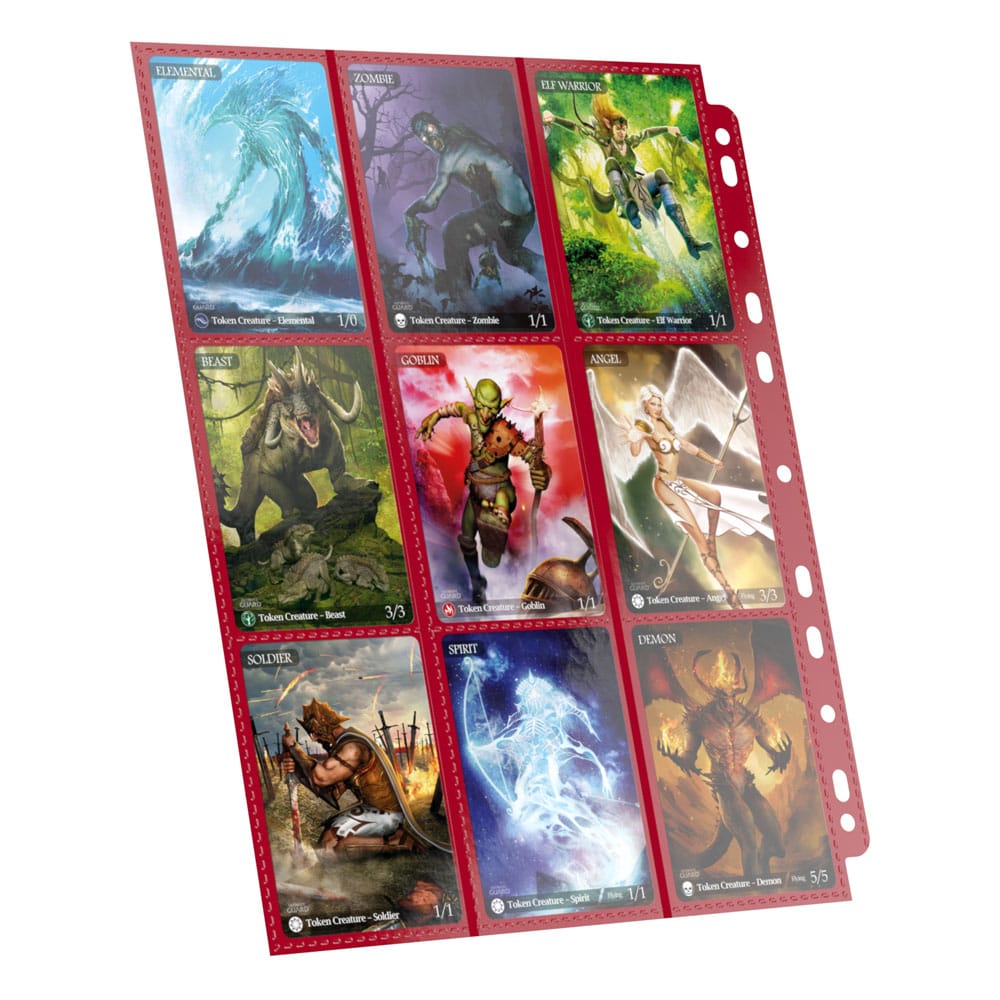 Ultimate Guard 18 Pocket Pages Side Loading 10 Red Ultimate Guard