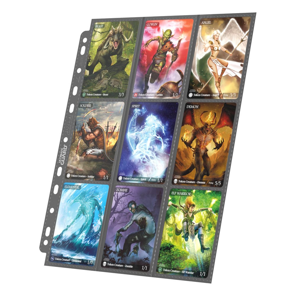 Ultimate Guard 18 Pocket Pages Side Loading 10 Grey Ultimate Guard