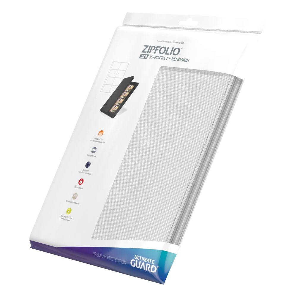 Ultimate Guard Zipfolio 320 16 Pocket Xenoskin White Ultimate Guard