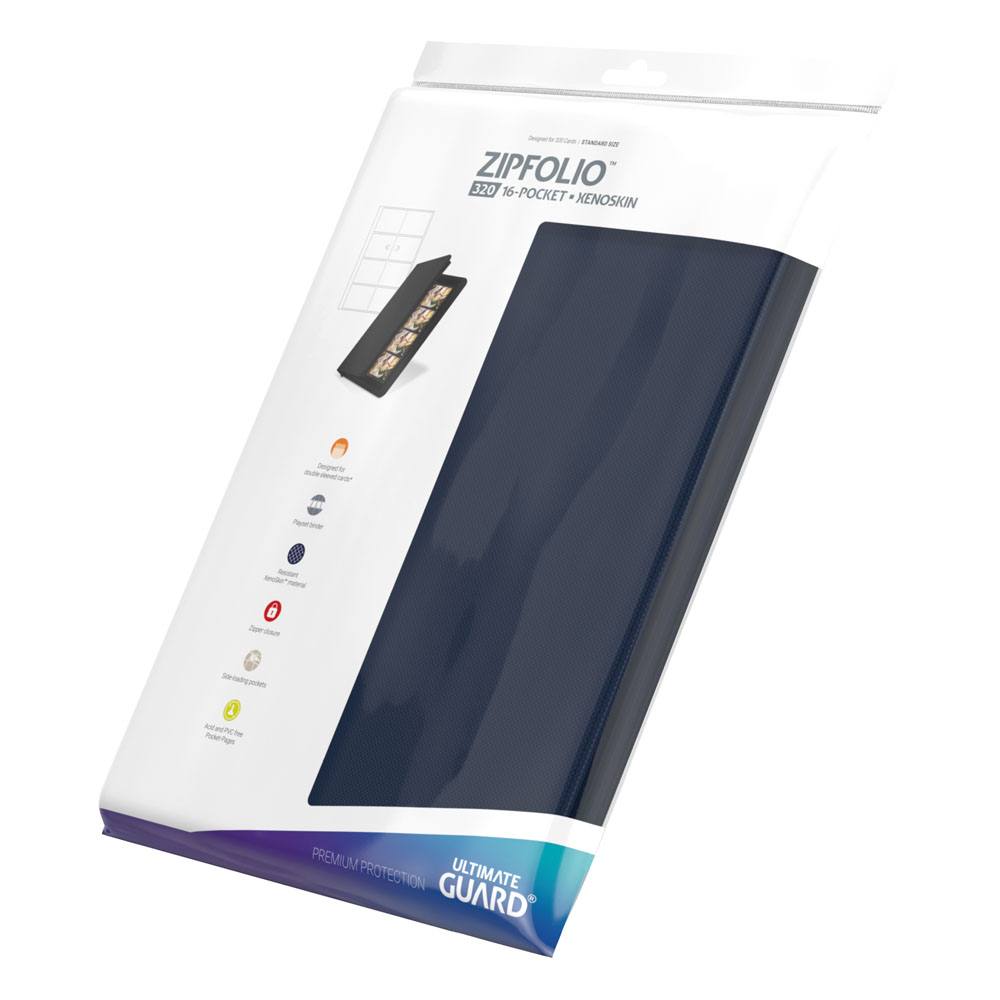 Ultimate Guard Zipfolio 320 16 Pocket Xenoskin Blue Ultimate Guard