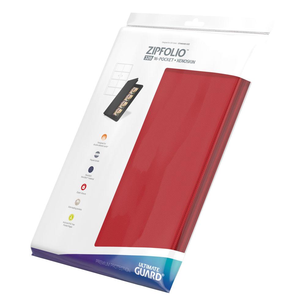 Ultimate Guard Zipfolio 320 16 Pocket Xenoskin Red Ultimate Guard