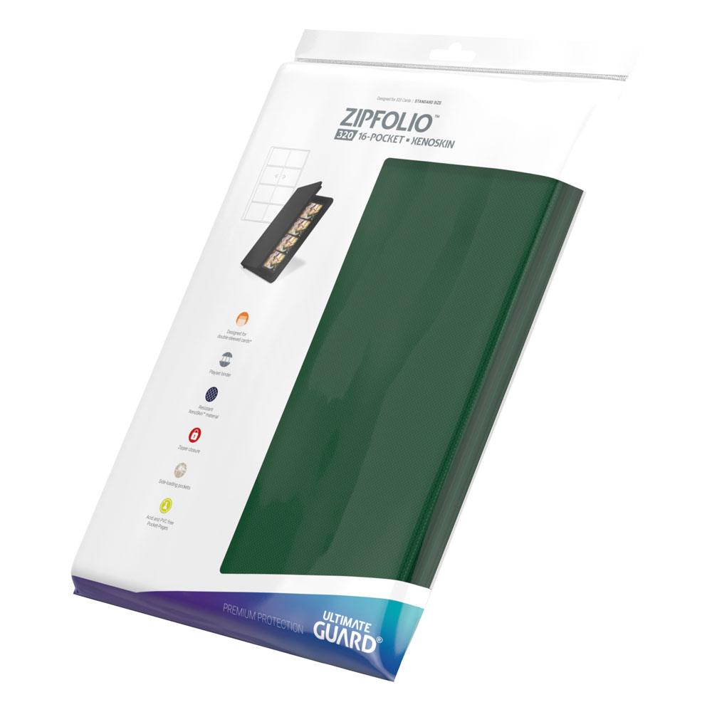 Ultimate Guard Zipfolio 320 16 Pocket Xenoskin Green Ultimate Guard