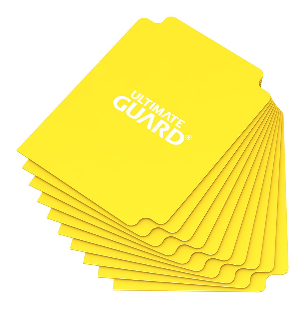 Ultimate Guard Card Dividers Standard Size 10 Yellow Ultimate Guard