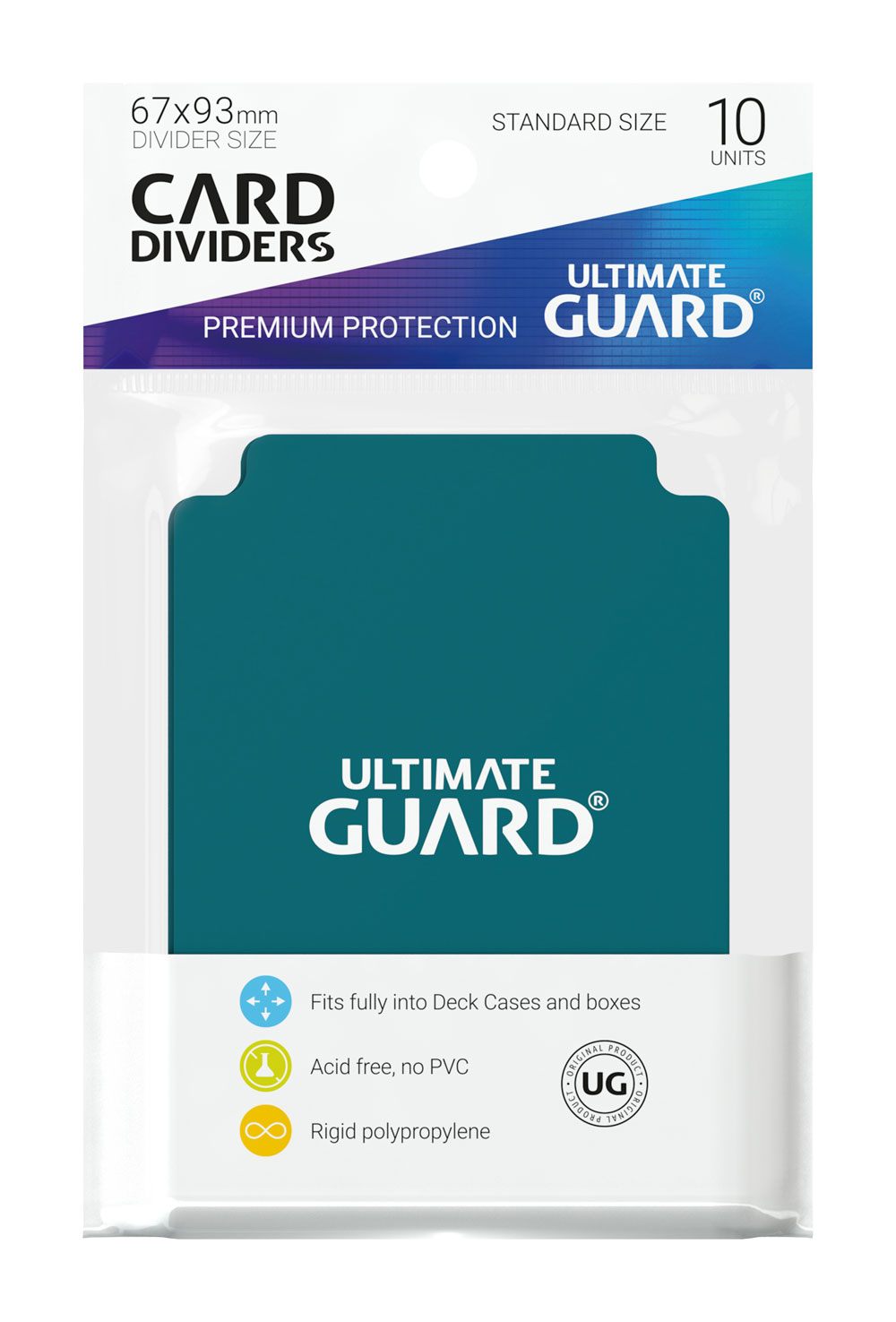Ultimate Guard Card Dividers Standard Size 10 Petrol Ultimate Guard